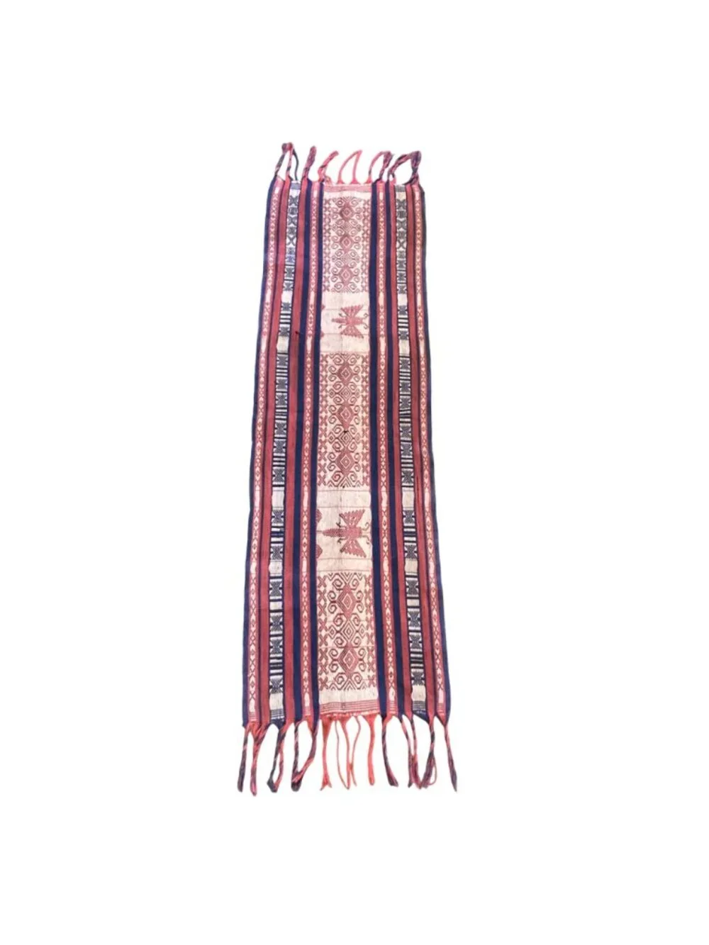 Antique Indonesian Ikat Textile Hand Woven Moth Tapestry